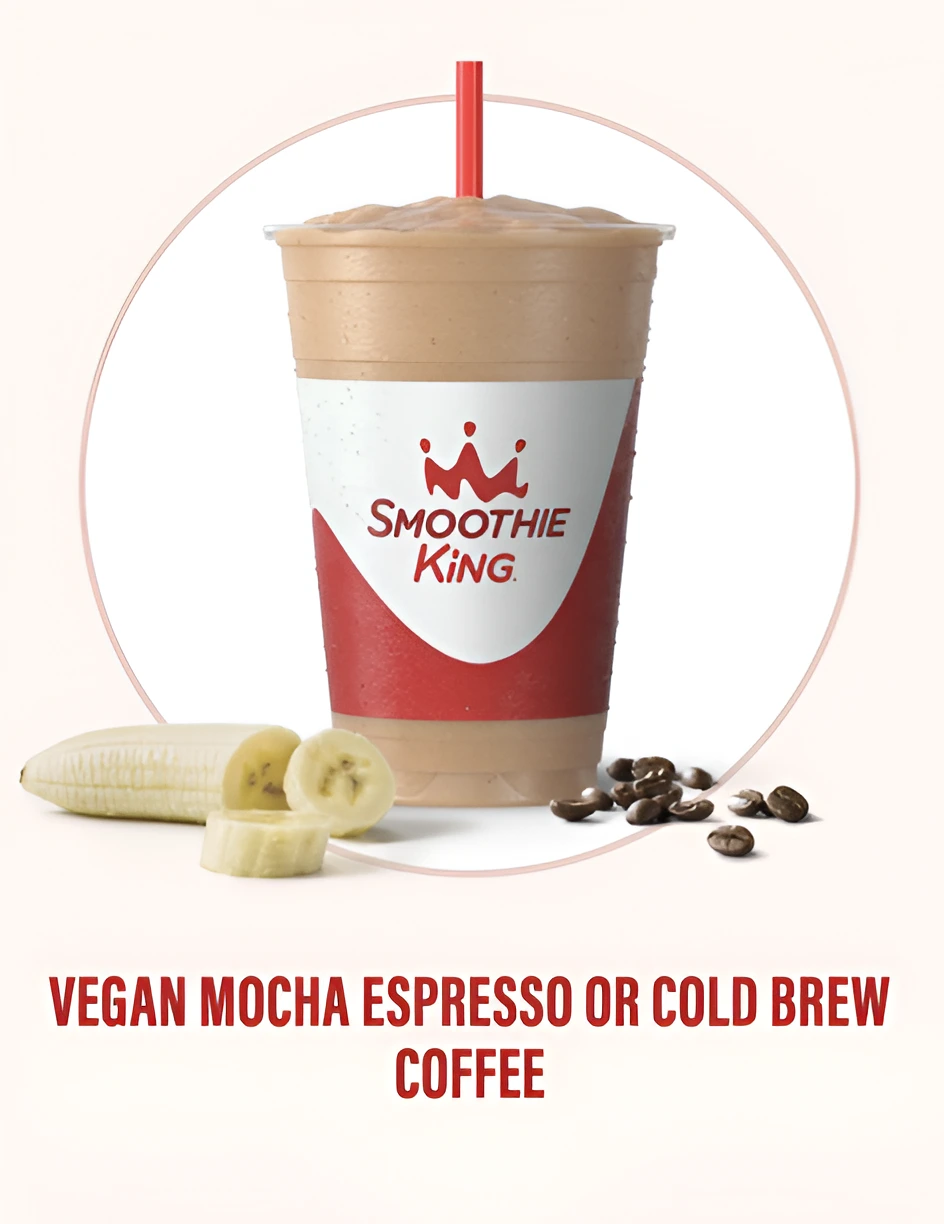 Vegan Mocha Espresso or Cold Brew Coffee